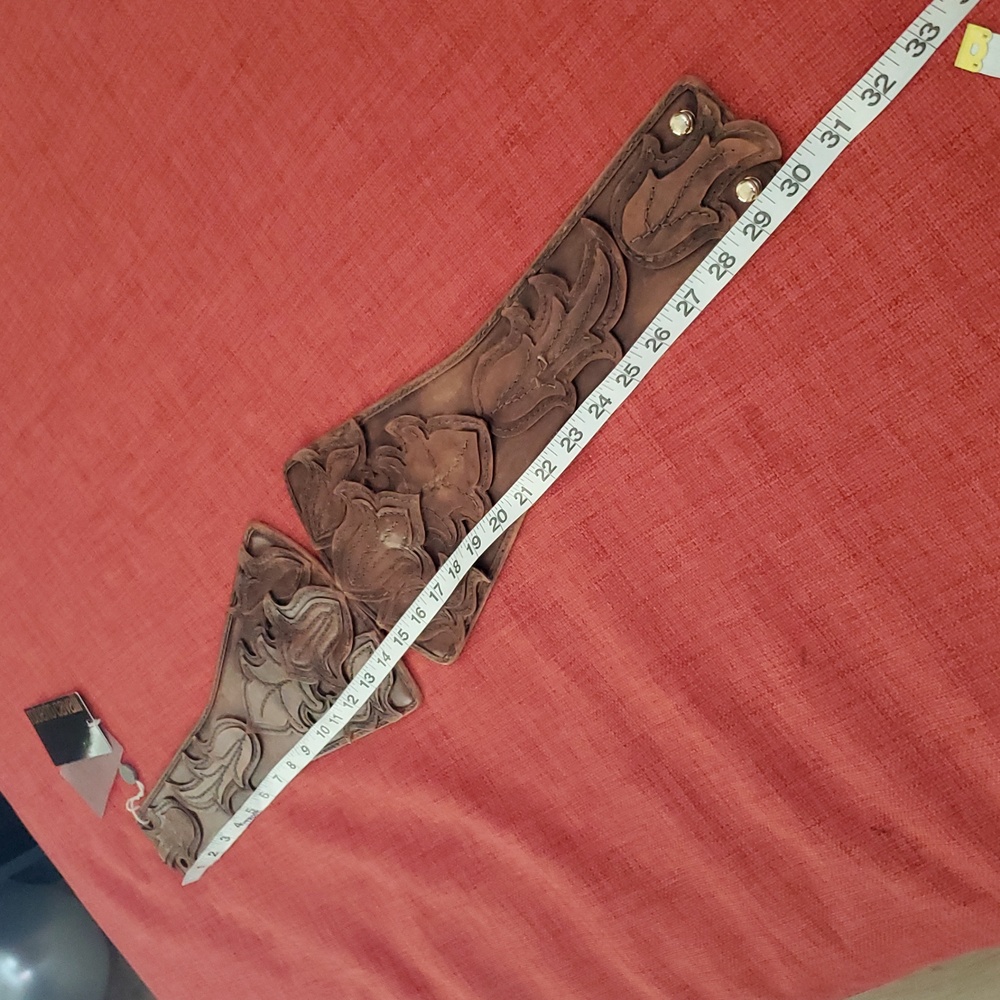 NWT Roberto Cavalli Layered Leather Western Chic Corset Belt - Picture 5 of 13